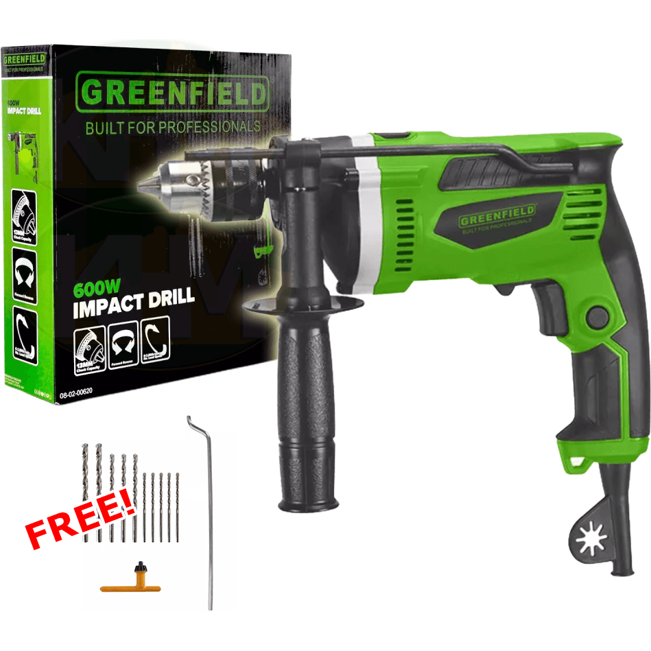 Greenfield 02-620 Impact / Hammer Drill 13mm 600W - KHM Megatools Corp. Greenfield 02-620 Impact / Hammer Drill 13mm 600W - KHM Megatools Corp.
